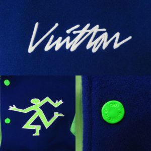 Louis Vuittonのロゴやボタンなど細部にもこだわったデザイン